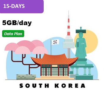 South Korea 15 Days 5GB Data Package